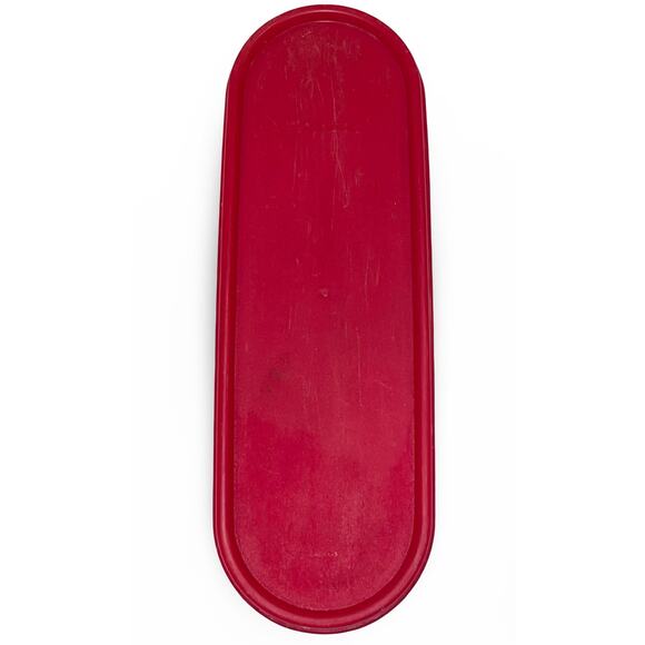 Tupperware 2402A Modular Mates Super Oval Replacement Seal Lid Red Made in USA - Picture 3 of 6